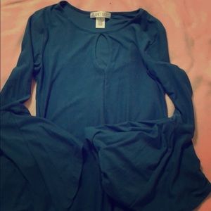 Plant Gold long sleeve dress